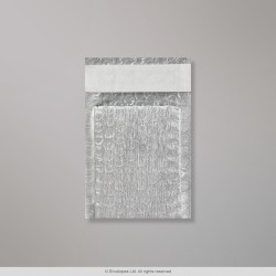 100x80 mm Metallic Brushed Silver Aluminium Bubble Bag