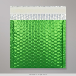 165x165 mm Green Metallic Matt Bubble Bag