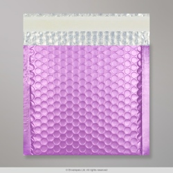 165x165 mm Orgovanová metalická matná bublinková obálka