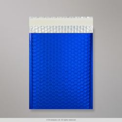 250x180 mm Dunkelblaue Metallische Mattierte Luftpolster - Versandtasche