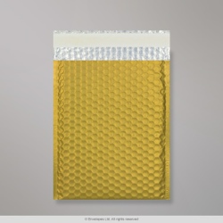 250x180 mm Goldene Metallische Mattierte Luftpolster - Versandtasche