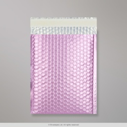 145x90 mm Orgovanová metalická matná bublinková obálka