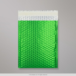 324x230 mm (C4) Zelená metalická matná bublinková obálka