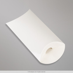 113x81+35 mm Weiße Kissenschachtel