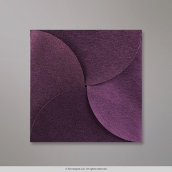 145x145 mm Amarantovo-červená Skladaná Obálka (Pouchette)