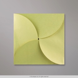 145x145 mm Hráškovo-zelená Skladaná Obálka (Pouchette)