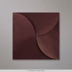 145x145 mm Hnedá Skladaná Obálka (Pouchette)