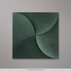 145x145 mm Lesná Zelená Skladaná Obálka (Pouchette)