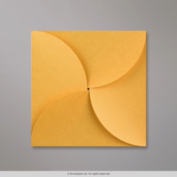 145x145 mm Zlatá Skladaná Obálka (Pouchette)