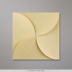 145x145 mm Platinová Skladaná Obálka (Pouchette)