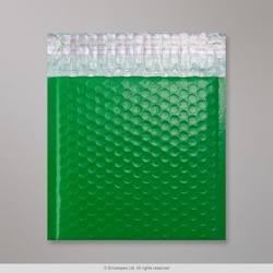 165x165 mm Green Poly Gloss Bubble Bag