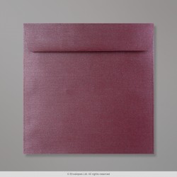 170x170 mm Aubergine Briefumschlag mit Perlmutteffekt