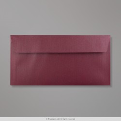 110x220 mm (DL) Aubergine Briefumschlag mit Perlmutteffekt