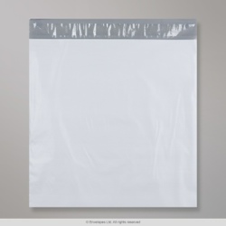 410x410 mm Biele polyetylénové zásielkové vrecko