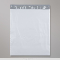 450x525 mm Biele polyetylénové zásielkové vrecko