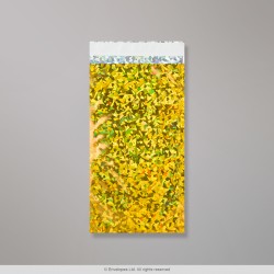 229x114 mm Zlaté holografické fóliové vrecko
