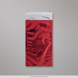 229x114 mm Rot Glänzend Folien-Briefumschlag