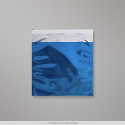 165x165 mm Blau Gl&auml;nzend Folien-Briefumschlag