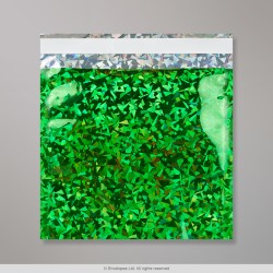 165x165 mm Zelené holografické fóliové vrecko