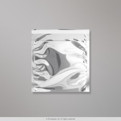 165x165 mm Silber Gl&auml;nzend Folien-Briefumschlag