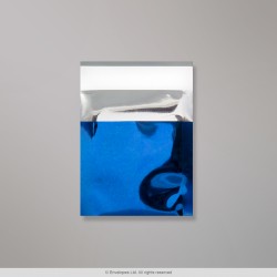 45x40 mm Blau Mini Glänzend Folien-Briefumschlag