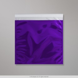 220x220 mm Violett Gl&auml;nzend Folien-Briefumschlag