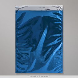 450x320 mm (C3) Blau Gl&auml;nzend Folien-Briefumschlag