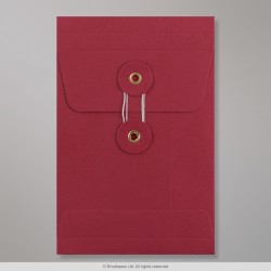 162x114x25 mm (C6) String & Washer Red Gusset Envelope