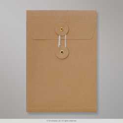 229x162x25 mm (C5) Manilová kapacitná obálka s uzatváraním na šnúrku