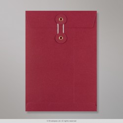 229x162 mm (C5) Roter Umschlag mit Bindfadenverschluss