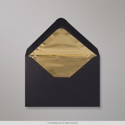 62x94 mm Black Envelope Lined With Gold Foil