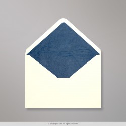 162x229 mm (C5) Ivory Envelope Lined With Blue Fancy Paper
