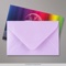 62x94 mm envelope lilás brilhante