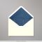 114x162 mm (C6) envelope marfim forrado + papel fancy azul